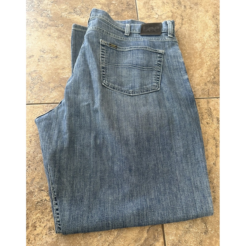 Lee Regular Fit Jeans Men's Size 40 x 32 Blue Straight Leg Fit 42X32